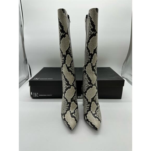 INC International Concepts, Paiton Block-Heel Boots, Size 5M - Picture 3 of 12